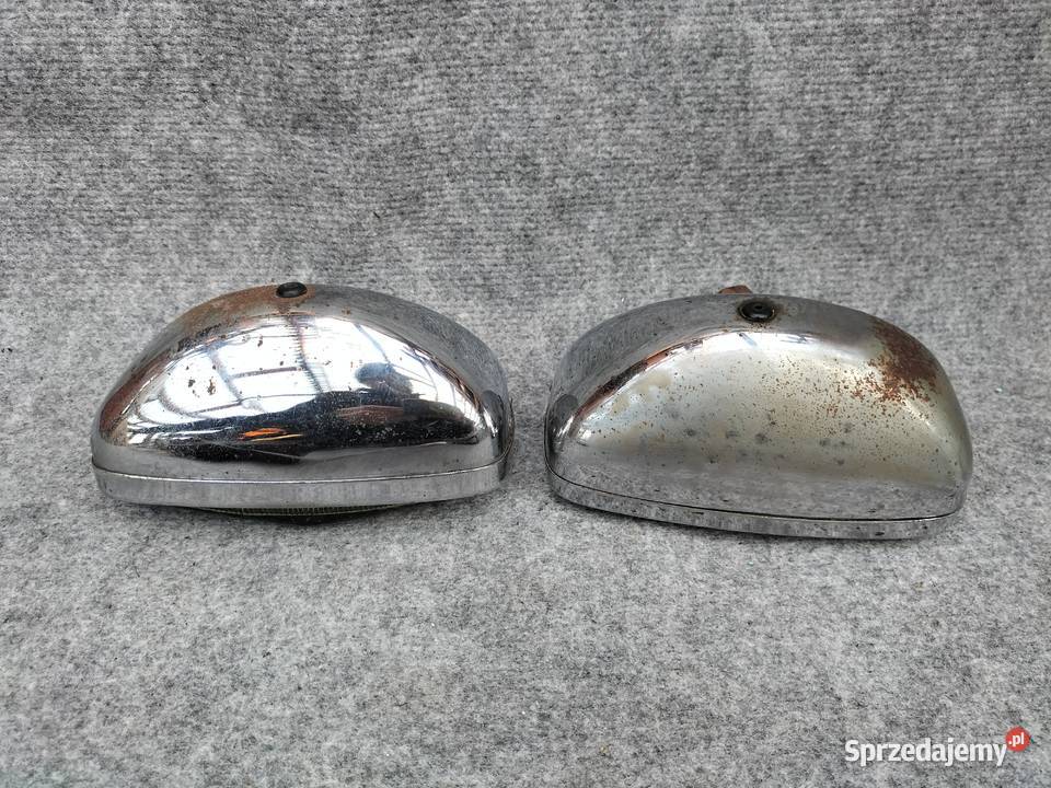 Stare żółte halogeny chrom JKlein Kraków wielkopolskie