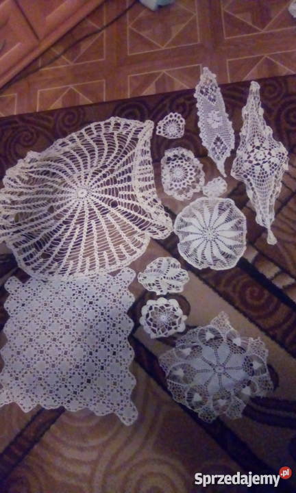Stare ręcznie robione serwetki Chorzów