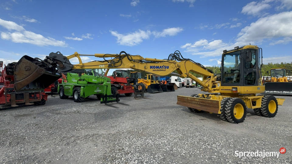 kołowa Komatsu PW 98 MR 8 Pług Podpory 10ton Widełki