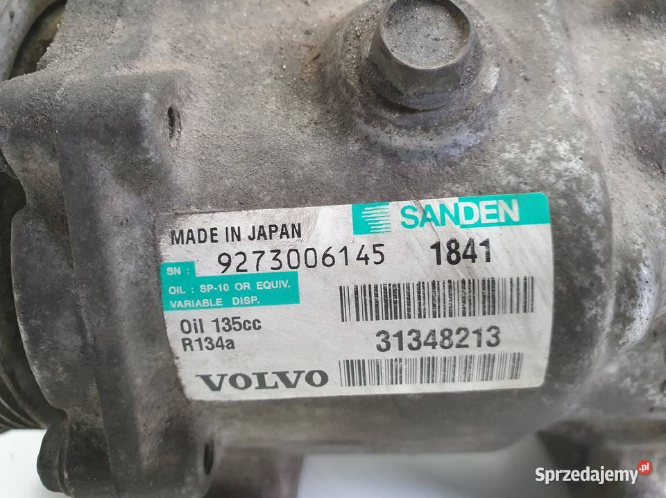 SPRĘŻARKA KLIMATYZACJI Volvo V60 S60 II 16 D2 osobowe