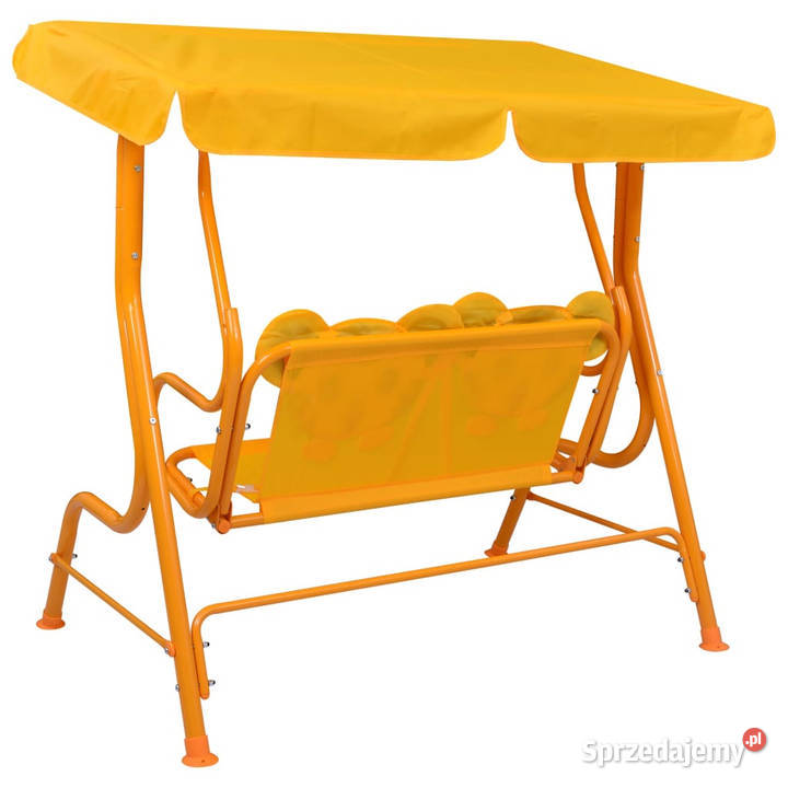 Huśtawka dzieci żółta 115x75x110 tkanina WM48098 mazowieckie