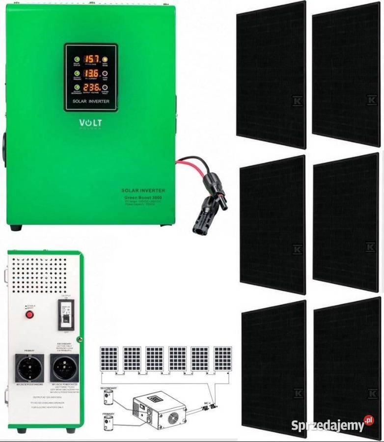 Zestaw solarny do grzania ciepłej wody użytkowej
