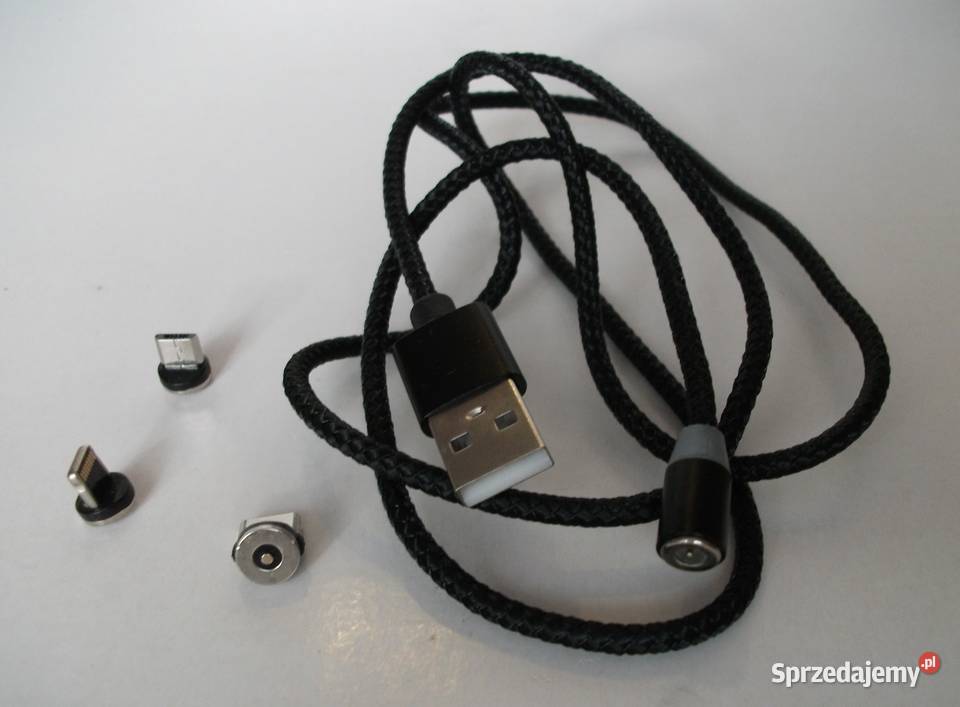 Kabel Przewód USB typ C Micro iPhone Magnetyczny 1mb