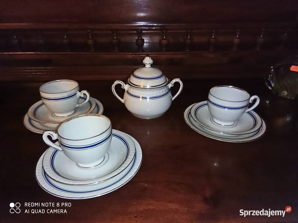 filiżanka z talerzykiem deserowym CT Tielsch Gdańsk