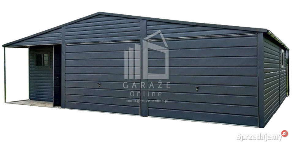 GARAZ BLASZANY 9m x 6m wnęka 9x6 dwuspad rynny Sprzedaż Nowy Sącz