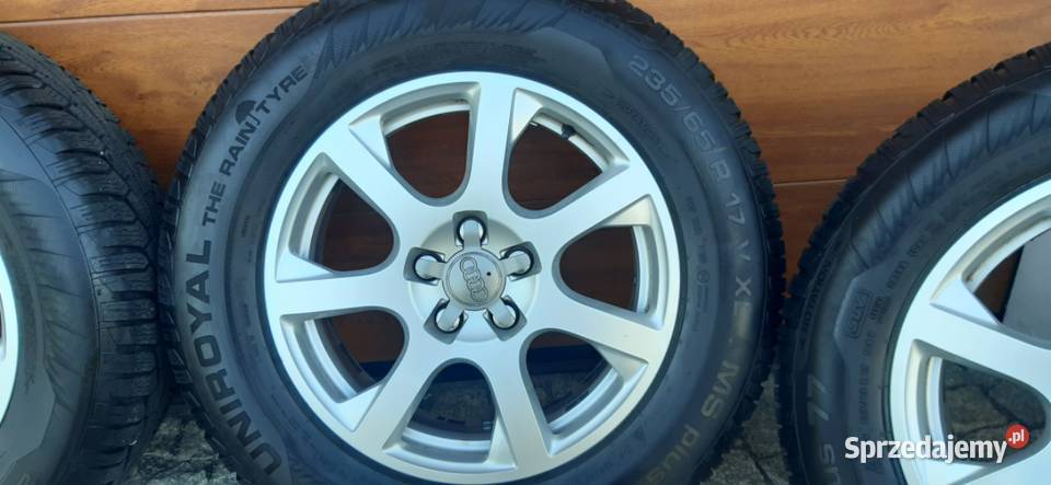 Felgi aluminiowe Audi 17 z oponami zimowymi Iwkowa