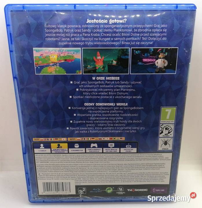 Gra SpongeBob Battle for Bikini Bottom Gry na konsole Elbląg sprzedam