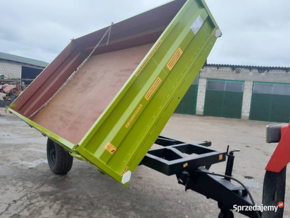 Przyczepa wywrotka 1 osiowa nieuszkodzony Ostrołęka