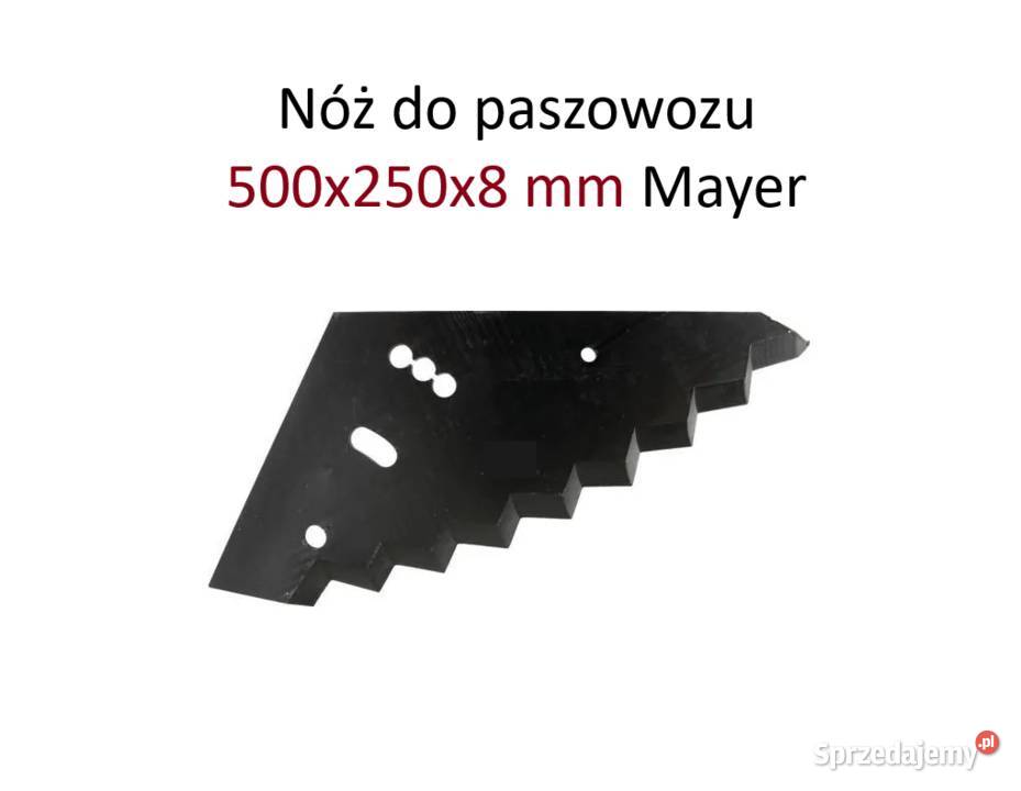 Nóż do paszowozu 500x250x8 mm Mayer