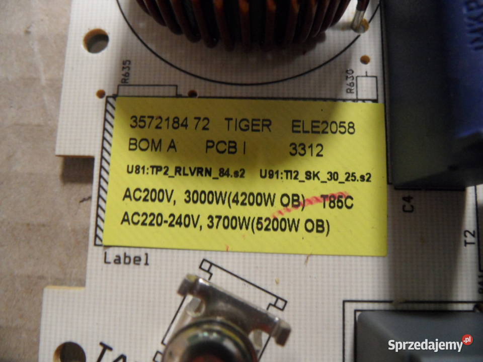 inwerter modul plyty electrolux EHD60020P świętokrzyskie sprzedam