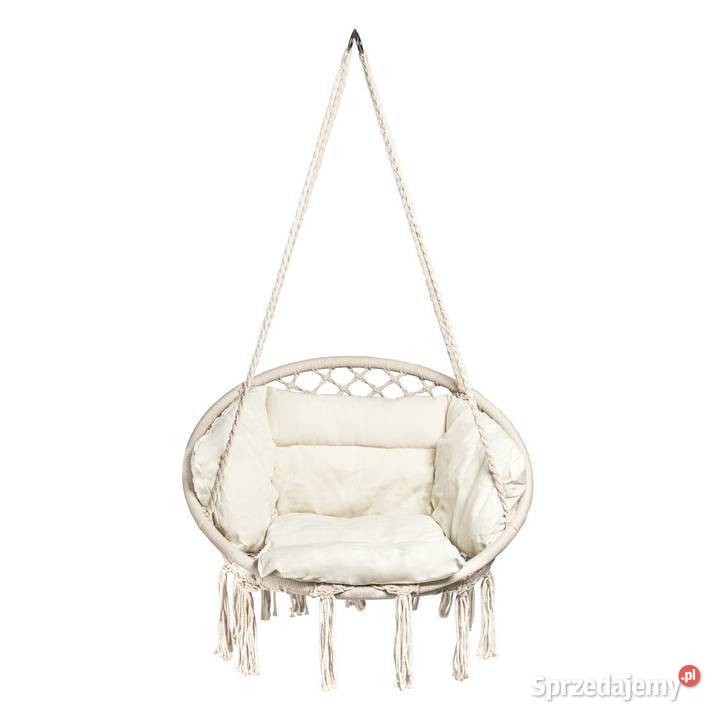 Ażurowa huśtawka ogrodowa fotel wiszący z Poznań