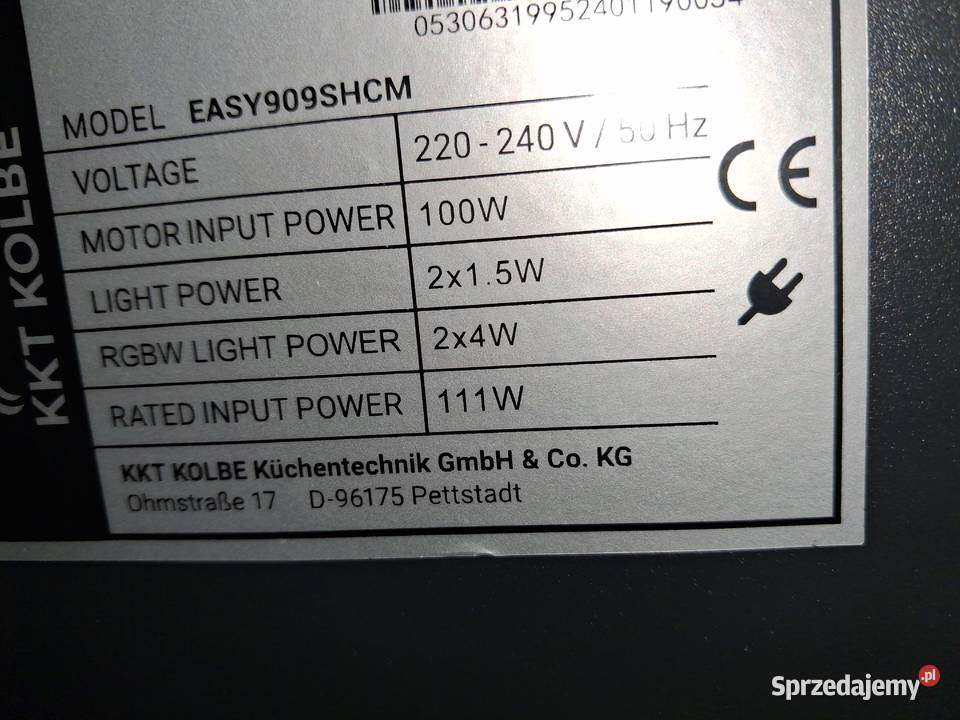 OKAP ŚCIENNY KKT KOLBE sprzedam