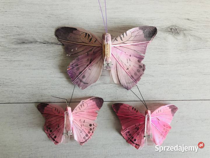 NOWE Wielkanoc ozdoby motylki zawieszki 3 sztuki Łódź