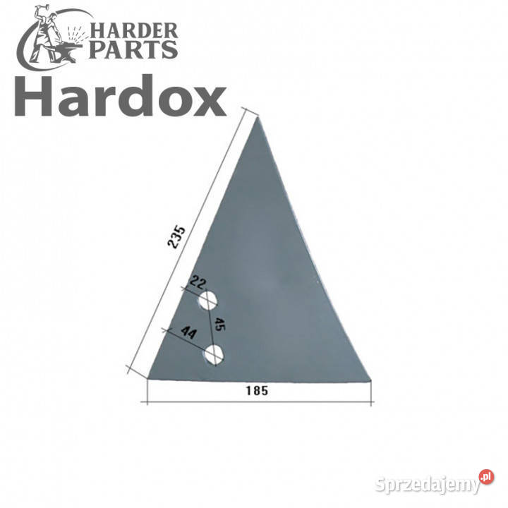 Pierś HARDOX 50552P części do pługa FROST Maszyny rolnicze podlaskie Suwałki sprzedam