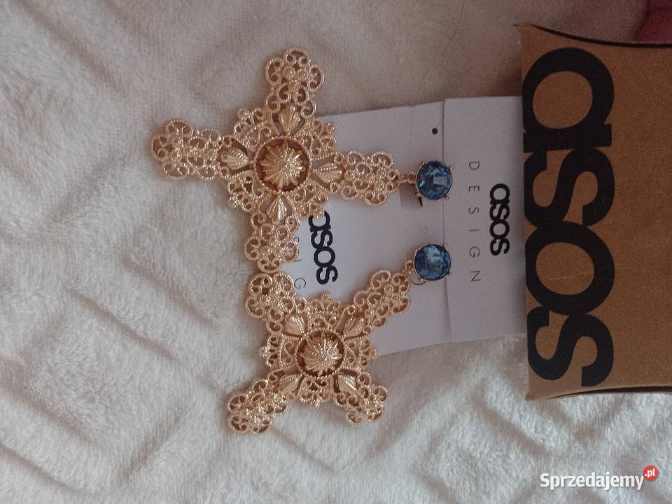 ASOS Duże Bogato zdobione kolczyki z Londynu małopolskie Kraków