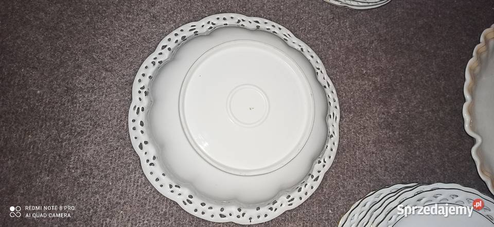 Patera z owocami z ażurem Sygnatura numeryczna Gdańsk