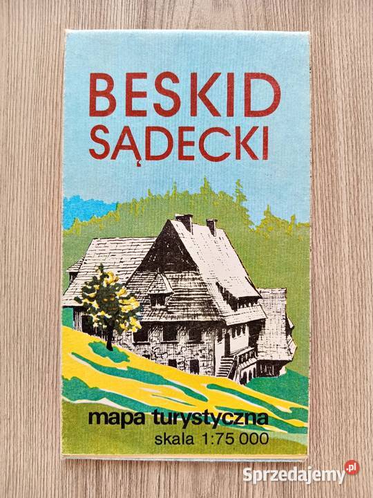 Beskid Sądecki Mapa Turystyczna PRL