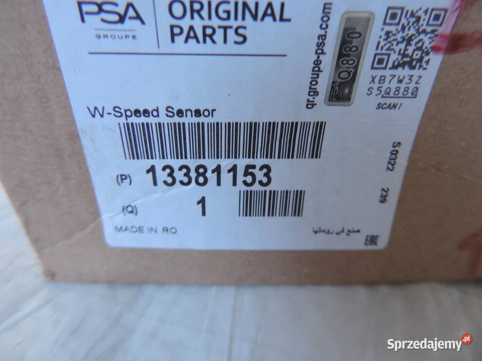 CZUJNIK ABS PRZÓD OPEL CORSA D 13381153 NOWY sprzedam
