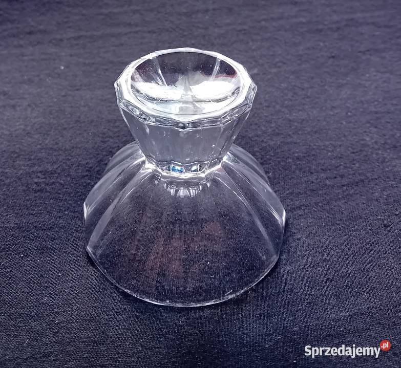 Kryształowy kieliszek art deco wielokątny lata Koźminek
