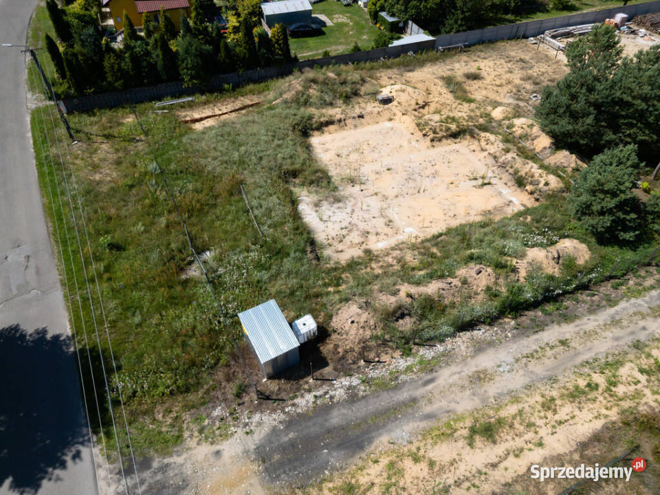 Działka z projektem fundament 1500m2 Wymysłów Sprzedaż