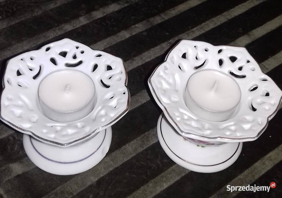 Świeczniki ceramiczne inny kolor Warszawa sprzedam