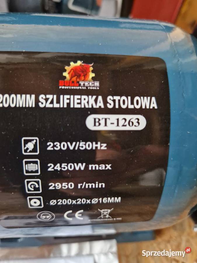 SZLIFIERKA 200 mm DWUTARCZOWA STOŁOWA 2kamienie Szlifierki stołowe Głogowa