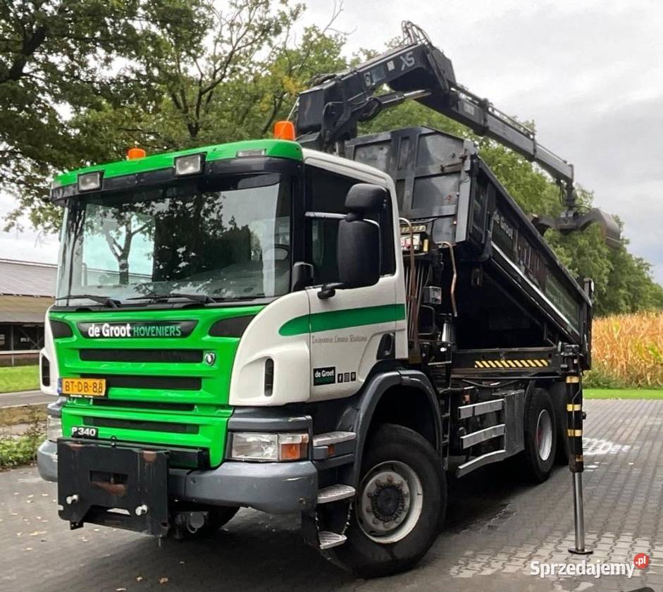 Wywrotka 7x6 z dzwigiem kabina scanis diesel Wywrotki Warszawa