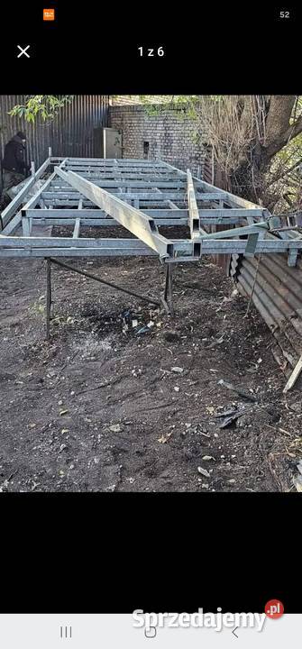 Przyczepa niedokończony projekt materiał stal Pozostałe Sosnowiec