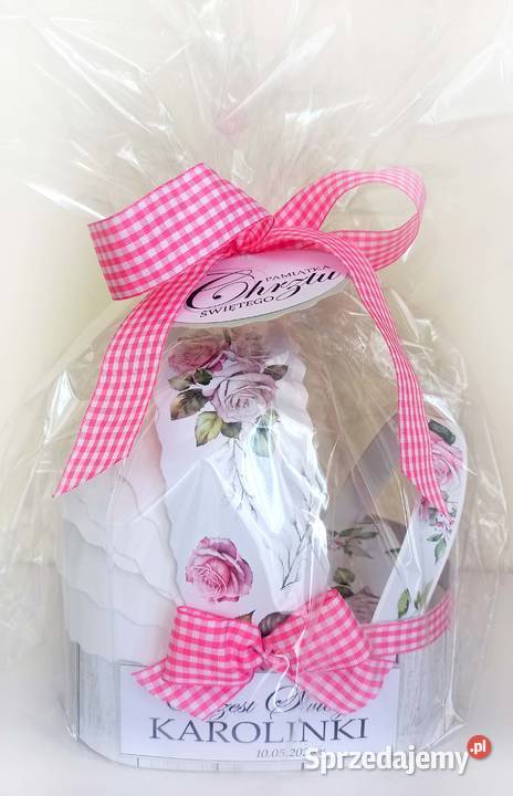 Kartka z pudełkiem na Chrzest Personalizowane Połomia sprzedam