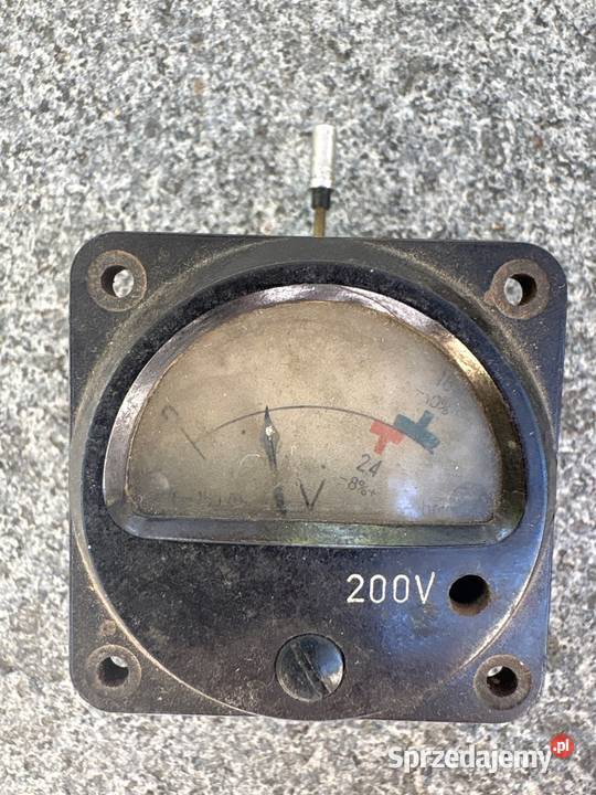 Wskaźnik woltomierz analogowy 200V Poznań