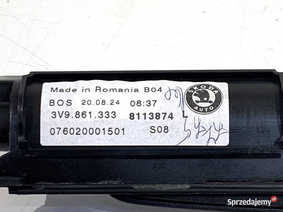 ROLETA DRZWI LEWY TYŁ SKODA SUPERB III Kombi