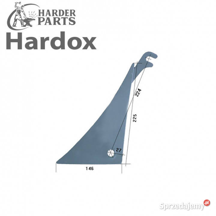 Pierś HARDOX 600600L części do pługa VOGEL NOOT Suwałki