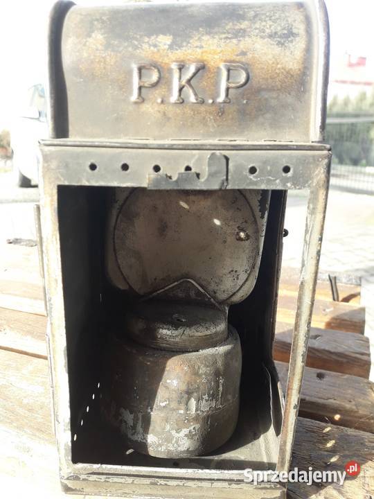 oryginalna stara lampa PKP Stobierna