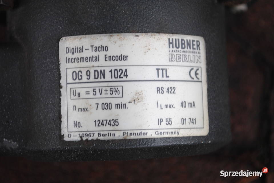 Enkoder HUBNER typ OG9DN1024 Kargowa sprzedam