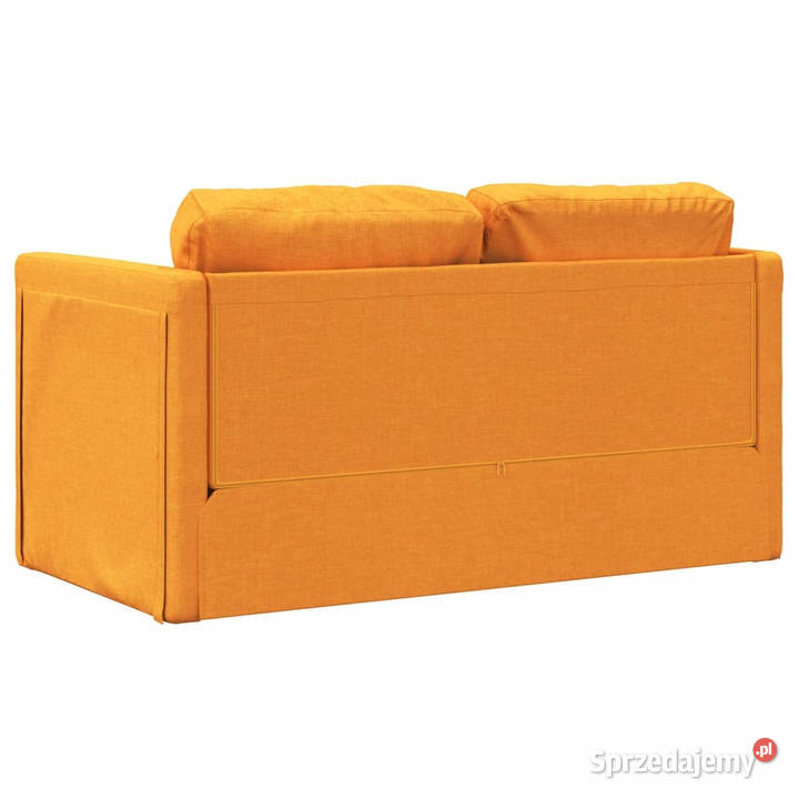 Sofa podłogowa 2w1 ciemnożółta 112x174x55 Warszawa