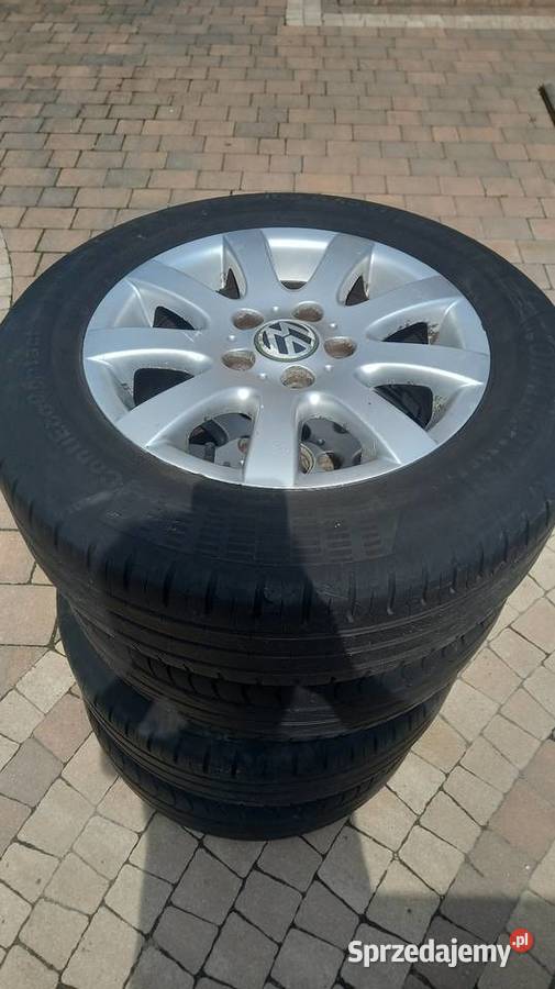 Felgi aluminiowe z oponamiV WGolf 5 15 tki Kórnik