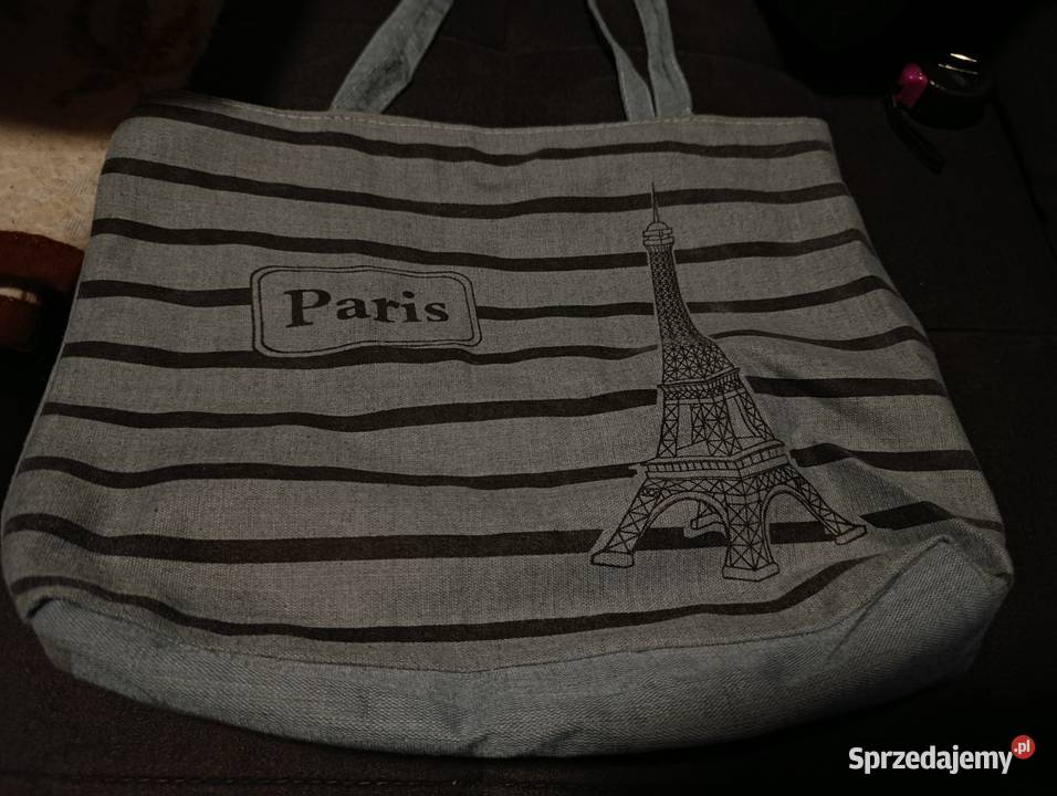 torba na ramię damska siwa paris