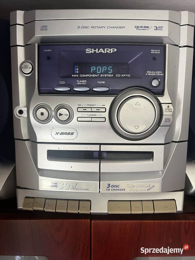 Miniwieża SHARP CDXP110 Oryginalne Kolumny i Kończyce Wielkie