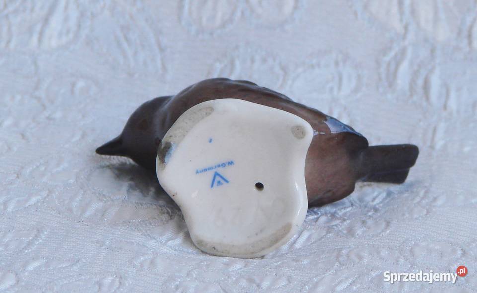 figurka ptak porcelana sygnatura lubelskie Łuków