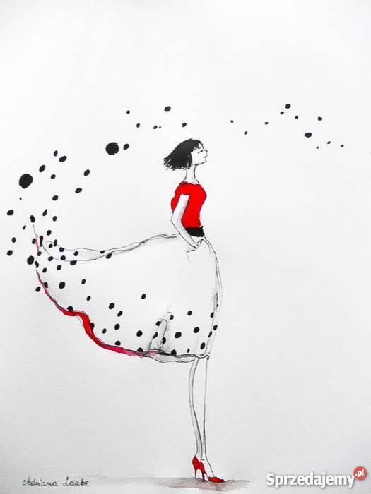 Praca akwarelą i piórkiem Wybieram przyszłość A Katowice