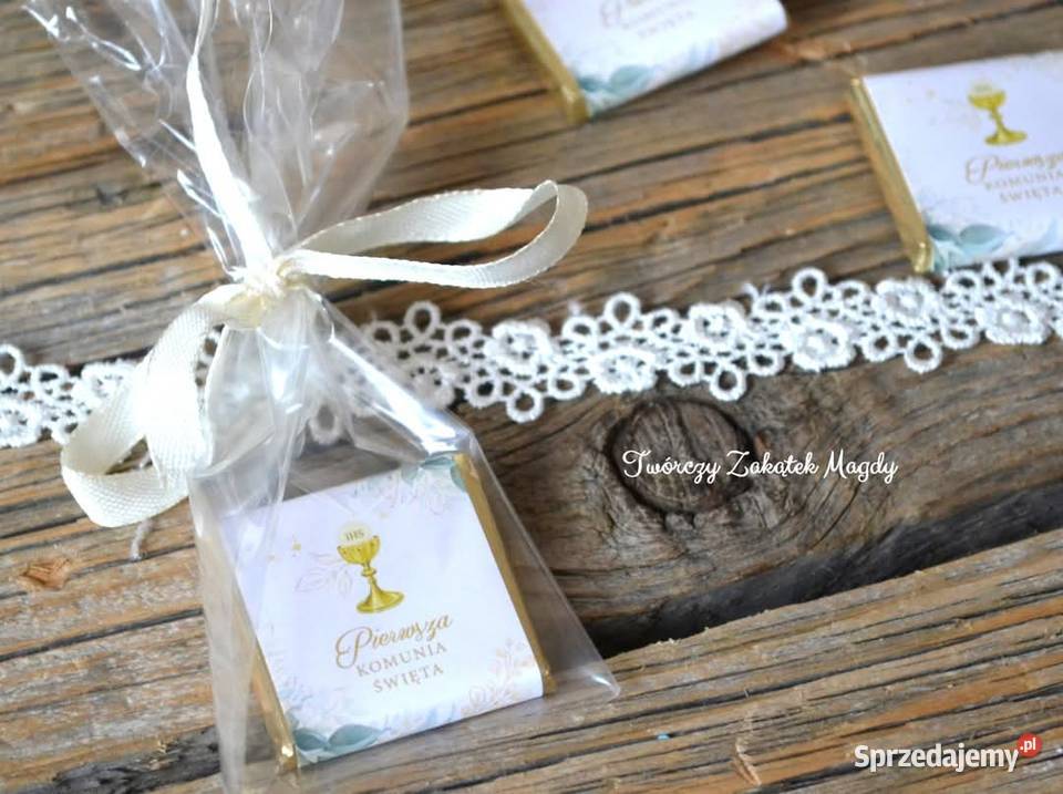 Czekoladki podziękowania na Komunię Słupsk