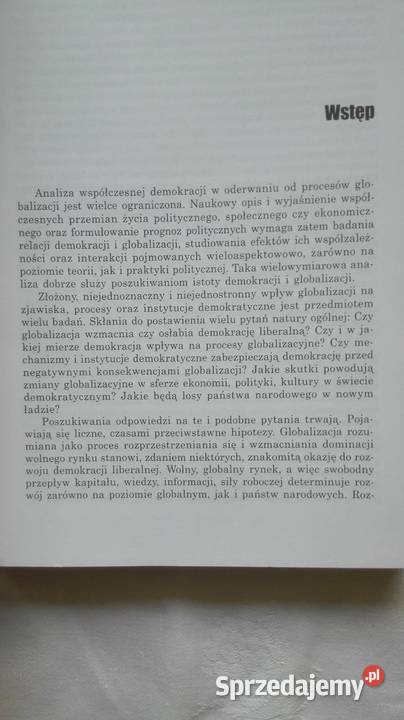 Demokracja w dobie globalizacji T 1 W praktyce Katowice