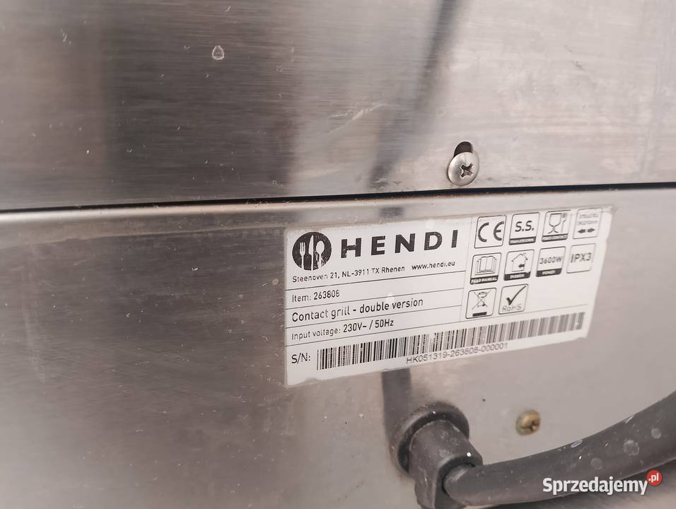 Kontakt grill podwójny Hendi 263808 dół gładki Wrocław