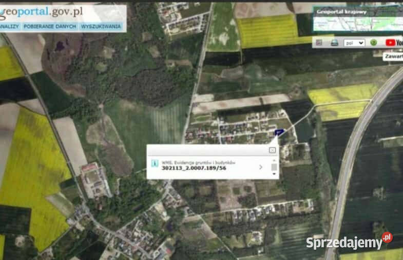 ładna działka Napachanie 881 m2 las jezioro