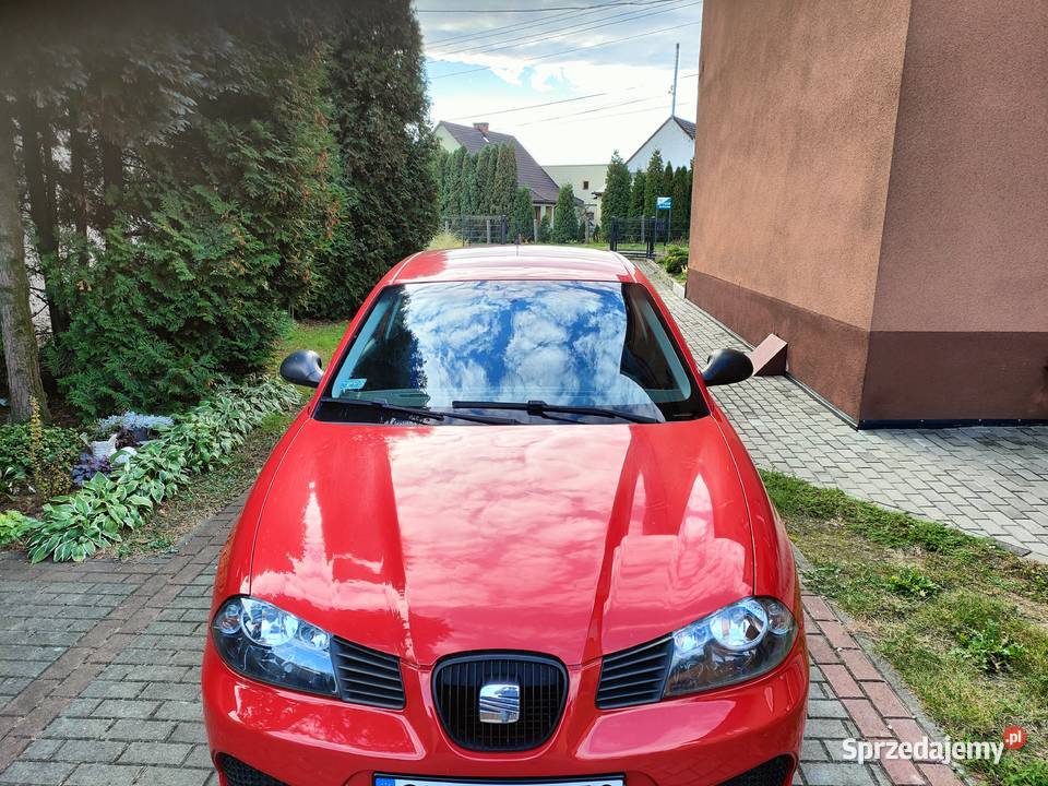 Seat Ibiza wersja 3 Czerwony 2008 12 silnik z benzyna+LPG Rogów