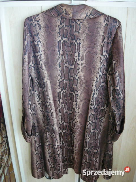 Płaszczyk krótki brązowy/beżowy Odzież damska