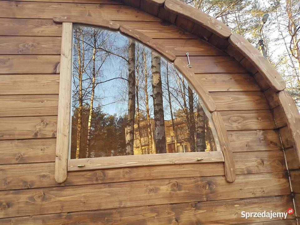 Sauna Owalna Ogrodowa Wyposażona Sauna Beczka Szczytno