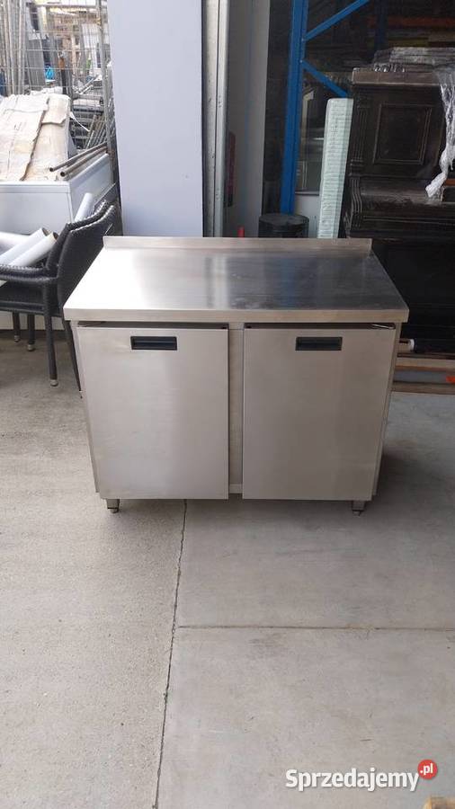 Stół roboczy ze stali nierdzewnej z szafką Kazuń Polski