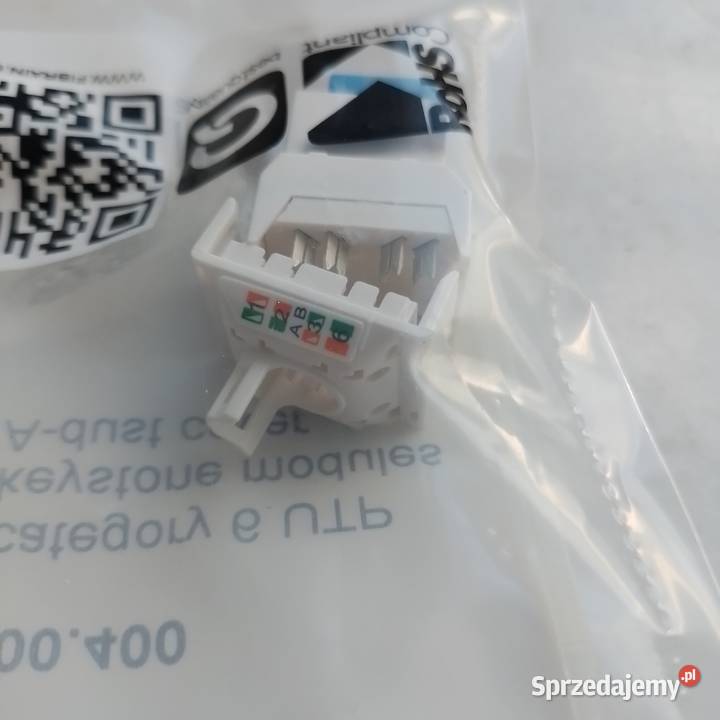 Gniazdo Keystone RJ45 kat5e XE100400 FIBRAIN Wieliczka