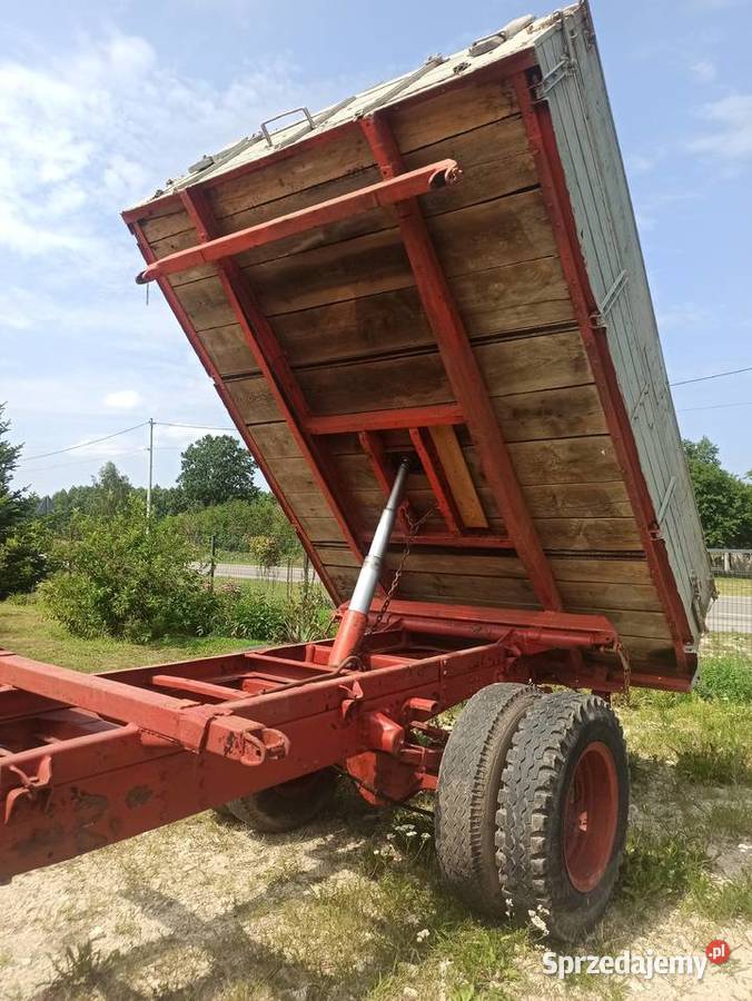 Przyczepa jednosiowa wywrotka na 3strony nieuszkodzony Chełm